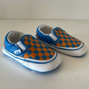 Blue & Orange Checkered Baby Vans